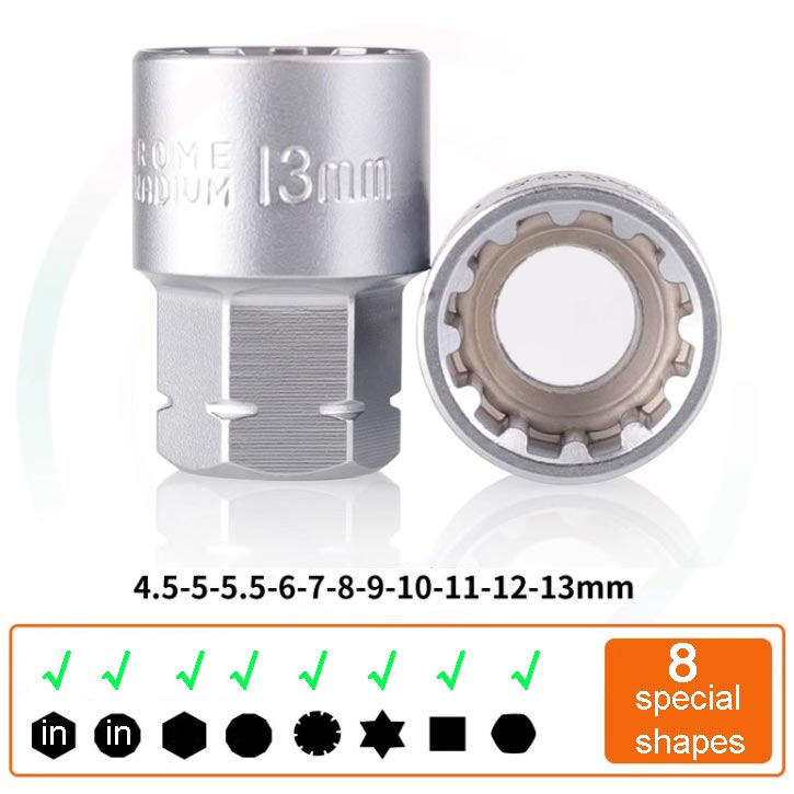 🔧📐Coffret douilles universel, cliquet angle réduit avec rallonge‑cardan, pour auto moto et meubles🚗✨